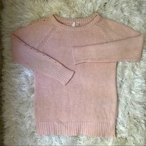 Nordstrom Cozy Oversized Light Pink Sweater